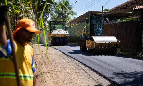 Volta Redonda: Estrada da União começa a receber nova pavimentação asfáltica